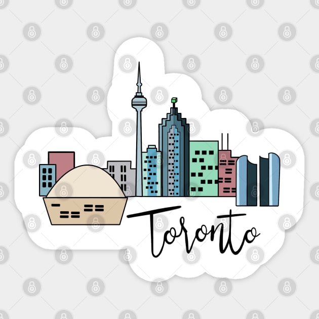 Toronto Sticker by Pizzafairy 